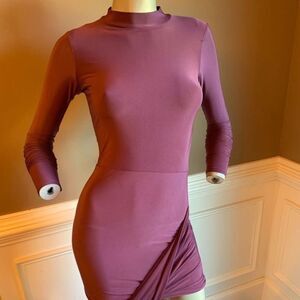 Prettylittlething Bodycon Dress Purple Sz 2